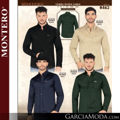 Camisa Vaquera Montero Western 0463-Negro-Beige-Navy-Verde