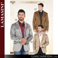 Saco Lamasini Western 492-Cafe-Gris-Beige