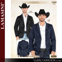 Saco Lamasini Western 507-Negro_Characoal-Navyu