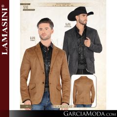 Saco Lamasini Western 510-Characoal-Camel