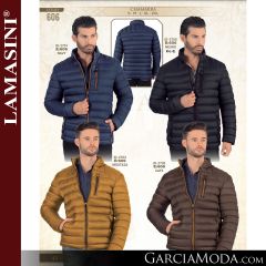 Chamara De Inverno Lamasini Western 606-Navy-Negro-Mostaza-Cafe