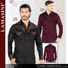 Camisa Vaquera Lamasini 2205-Vino-Negro_Cafe