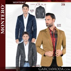 Saco Montero Western 2174-Navy-Mostaza-Characoal