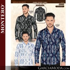 Camisa Vaquera Montero Western 4008-Negro-Navy-White