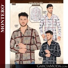 Camisa Vaquera Montero Western 4011-Blacko-Beige-Negro