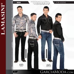 Pantalon Lamasini Western 9016-Negro-Dark-Blue