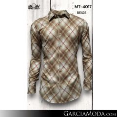 Camisa Vaquera Montero Western MT-4017-Beige