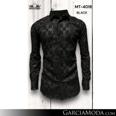 Camisa Vaquera Montero Western MT-4018-Black