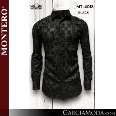 Camisa Vaquera Montero Western MT-4018-Black