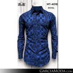 Camisa Vaquera Montero Western MT-4018-Royal