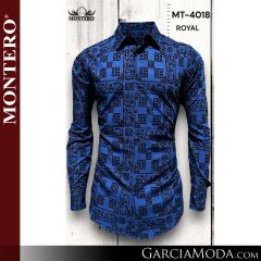 Camisa Vaquera Montero Western MT-4018-Royal