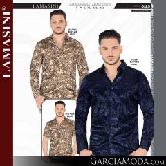 Camisa Vaquera Montero Western 0123-Navy-Beige