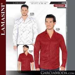 Camisa Vaquera Montero Western 2956-Blanco-rojo