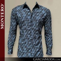 Camisa Vaquera Montero Western 4002-Blue
