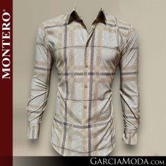 Camisa Vaquera Montero Western 4004-Beige