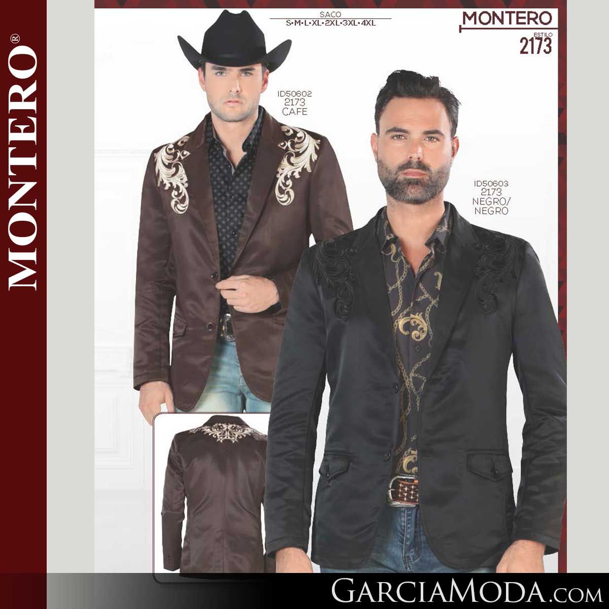 Saco Montero Western 2173-Cafe-Negro_Negro Western Wear,  -