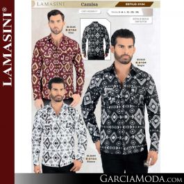 Camisa Montero Western 0104-Vino-Negro-Blanco Western Wear, GarciaModa ...