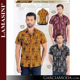 Camisa Montero Western 0105-Vino-Camel-Negro Western Wear, GarciaModa.com