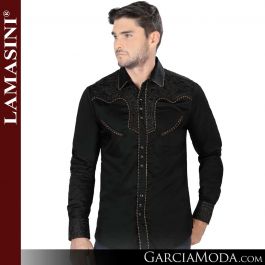 Camisa Lamasini 2203-Negro Western Wear, GarciaModa.com