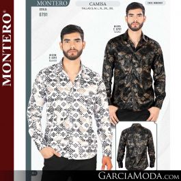 Camisa Montero Western 0791-Negro-Blanco Western Wear, GarciaModa.com