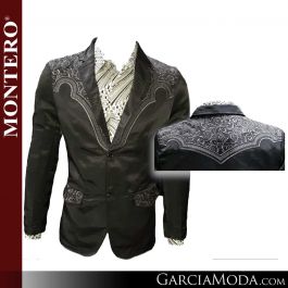 Saco Montero Western MT2179-Black_Characoal Western Wear, GarciaModa.com