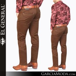 Pantalon El General Western 41165 cafe Western Wear,  -