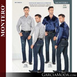 Pantalón Montero Mezclilla Corte Recto Dark Blue 5306